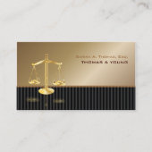 PixDezines ATTORNEYS/SASSY/COPPER+BLACK Visitekaartje (Voorkant)