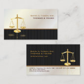 PixDezines ATTORNEYS/SASSY/WHITE+GRAY Visitekaartje (Voorkant / Achterkant)