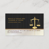 PixDezines ATTORNEYS/SASSY/WHITE+GRAY Visitekaartje (Achterkant)