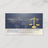 PixDezines ATTORNEYS/WHITE+BLUE Visitekaartje (Achterkant)