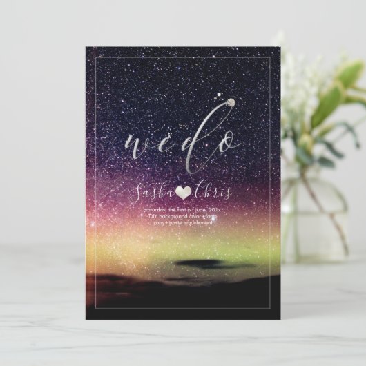 PixDezines Aurora Night Sky Kaart (Staand voorkant)