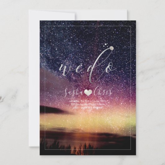 PixDezines Aurora Night Sky Kaart (Voorkant)