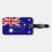 PIXDEZINES AUSTRALISCHE VLAG + DIY MONOGRAM BAGAGELABEL (Achterkant horizontaal)