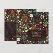 PixDezines Autumn Blooms/dark grunge background Kaart (Voorkant / Achterkant)