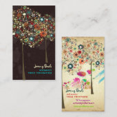 PixDezines  Autumn Blooms/DIY kleur! Visitekaartje (Voorkant / Achterkant)