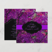 PixDezines Autumn Leaves/Royal paars/DIY trim Kaart (Voorkant / Achterkant)