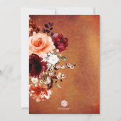 PixDezines Autumn Waterverf Flowers Brunch Bubble Kaart (Achterkant)