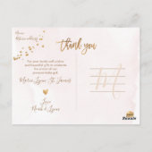 PixDezines Baby shower Dank u het Lijst van de Wat Briefkaart (Achterkant)