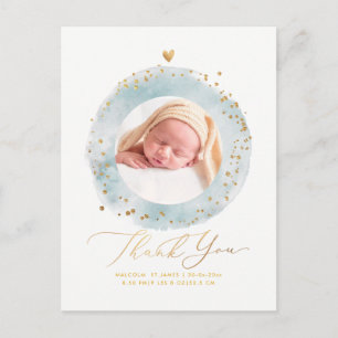 PixDezines Baby shower Dank u het Lijst van de Wat Briefkaart