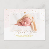 PixDezines Baby shower Dank u Onduidelijke Waterve Briefkaart (Voorkant)