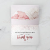 PixDezines Baby shower / foto's Dank u Bedankkaart (Binnen)