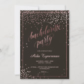 PixDezines Bachelorette PartyFaux Roos Gold Kaart (Voorkant)