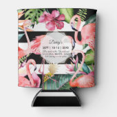 PixDezines Bachelorette Weekend Roze Flamingos DIY Blikjeskoeler (Voorkant)