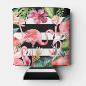 PixDezines Bachelorette Weekend Roze Flamingos DIY Blikjeskoeler (Achterkant)