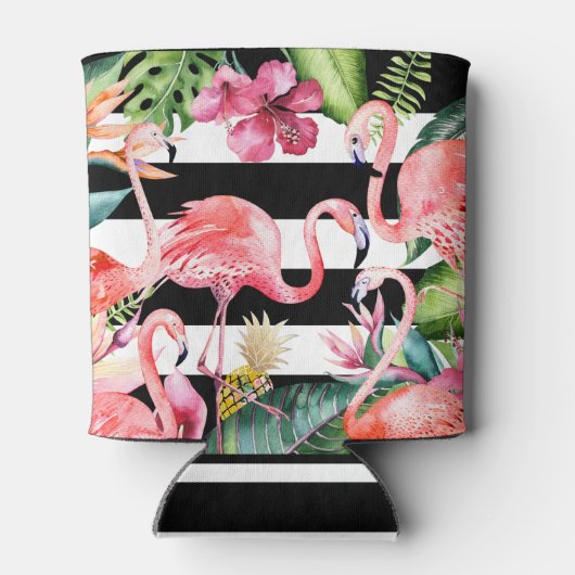 PixDezines Bachelorette Weekend Roze Flamingos DIY Blikjeskoeler (Achterkant)