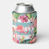 PixDezines Bachelorette Weekend Roze Flamingos DIY Blikjeskoeler (Blikje Achterkant)