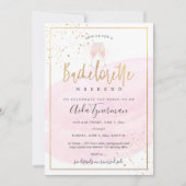 PixDezines Bachelorette Weekend Roze Waterverf Kaart (Voorkant)