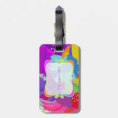 PixDezines bali kai/DIY achtergrond Bagagelabel (Achterkant verticaal)