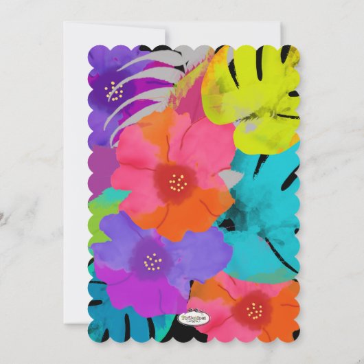 PixDezines bali kai/DIY background+fonts Save The Date (Achterkant)