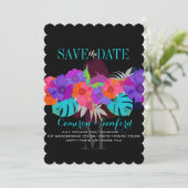 PixDezines bali kai/DIY background+fonts Save The Date (Staand voorkant)
