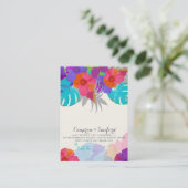 PixDezines bali kai/DIY background+fonts Visitekaartje (Staand voorkant)