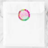 PixDezines bali kai/DIYachtergrond Ronde Sticker (Tas)