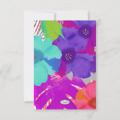 PixDezines bali kai/green/paars/DIY RSVP Kaartje (Achterkant)