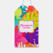 PIXDEZINES BALI KAI, TROPISCHE BLOEM + BLADERDEKEN CADEAULABEL (Achterkant)