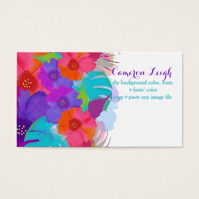 PixDezines bali kai/waterverf beïnvloedt Visitekaartjes (Voorkant)