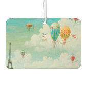 PixDezines ballonnen boven Parijs Luchtverfrisser (Achterkant)