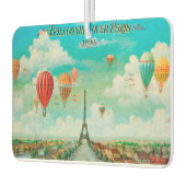 PixDezines ballonnen boven Parijs Luchtverfrisser (Links)