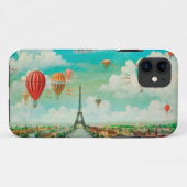 PixDezines  ballonnen/eiffel/paris Case-Mate iPhone Case (Achterkant (horizontaal))