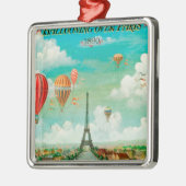 PixDezines  ballonnen/eiffel/paris Metalen Ornament (Links)