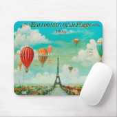 PixDezines  ballonnen/eiffel/paris Muismat (Met muis)