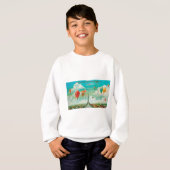 PixDezines  ballonnen/eiffel/paris T-shirt (Voorkant volledig)