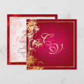 PixDezines bamboe+dubbel geluk/Chinees Kaart (Voorkant / Achterkant)