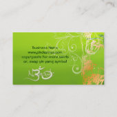 PixDezines Bamboe + parelzwammen Visitekaartje (Achterkant)