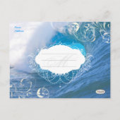 PixDezines banzai pijpleidinggolven / de datum ops Aankondigingskaart (Achterkant)