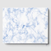 PixDezines Bar Mitswa, Marmer, Blauw + Zilver Gastenboek (Achterkant)