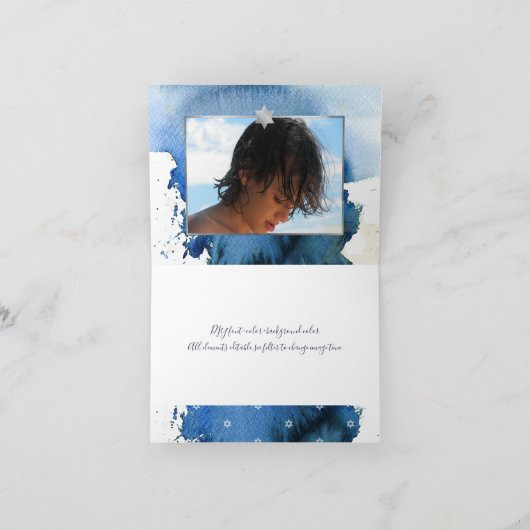 PixDezines Bar Mitzvah bedankt u/waterverf (Binnen)