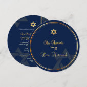 PixDezines Bar Mitzvah/DIY kleur Kaart (Voorkant / Achterkant)