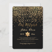 PixDezines Bar Mitzvah/Faux Gold Confetti Kaart (Voorkant)