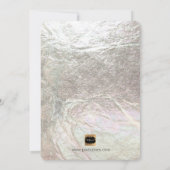 PixDezines Bar Mitzvah/Faux Silver Confetti Kaart (Achterkant)