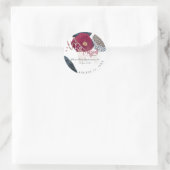 PixDezines Bar Mitzvah, H2 Modern Abstract Ronde Sticker (Tas)