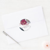 PixDezines Bar Mitzvah, H2 Modern Abstract Ronde Sticker (Envelop)