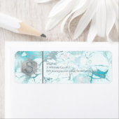 PixDezines Bar Mitzvah Honingraat + Blauw Marmer Etiket (Insitu)