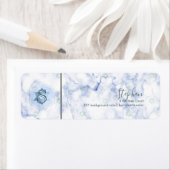 PixDezines Bar Mitzvah Honingraat + Blauw Marmer Etiket (Insitu)