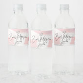 PixDezines Bar Mitzvah, rode Waterverf Swatches Waterfles Etiket (Flessen)