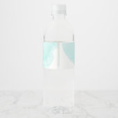 PixDezines Bar Mitzvah, Waterverf Aqua Waterfles Etiket (Achterkant)