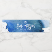 PixDezines Bar Mitzvah, Waterverf Waterfles Etiket (Enkel label)